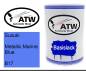 Preview: Suzuki, Metallic Marine Blue, B17: 500ml Lackdose, von ATW Autoteile West.